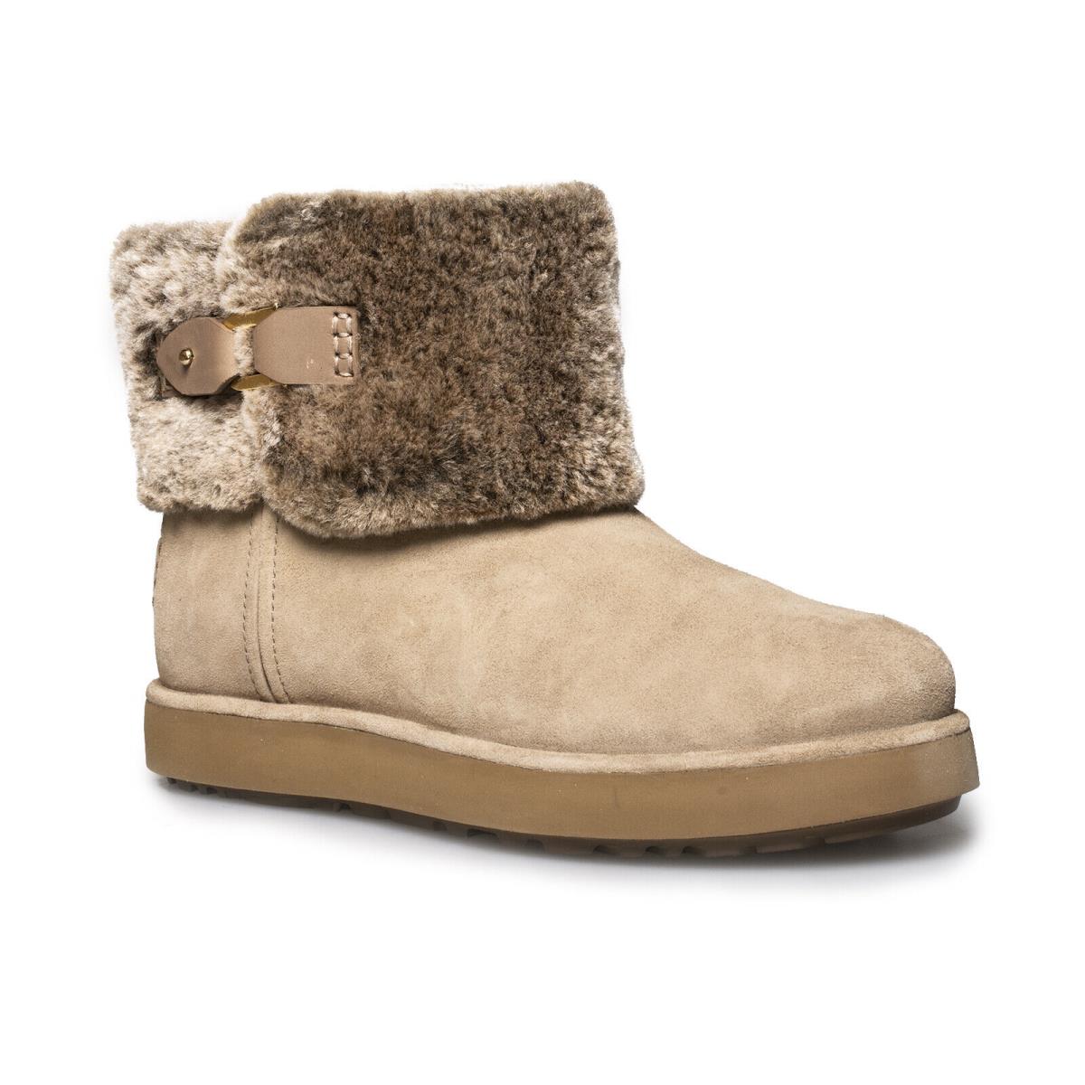 Ugg Classic Berge Mini Amphora Suede Waterproof Sheepskin Womens Boots Size US 7