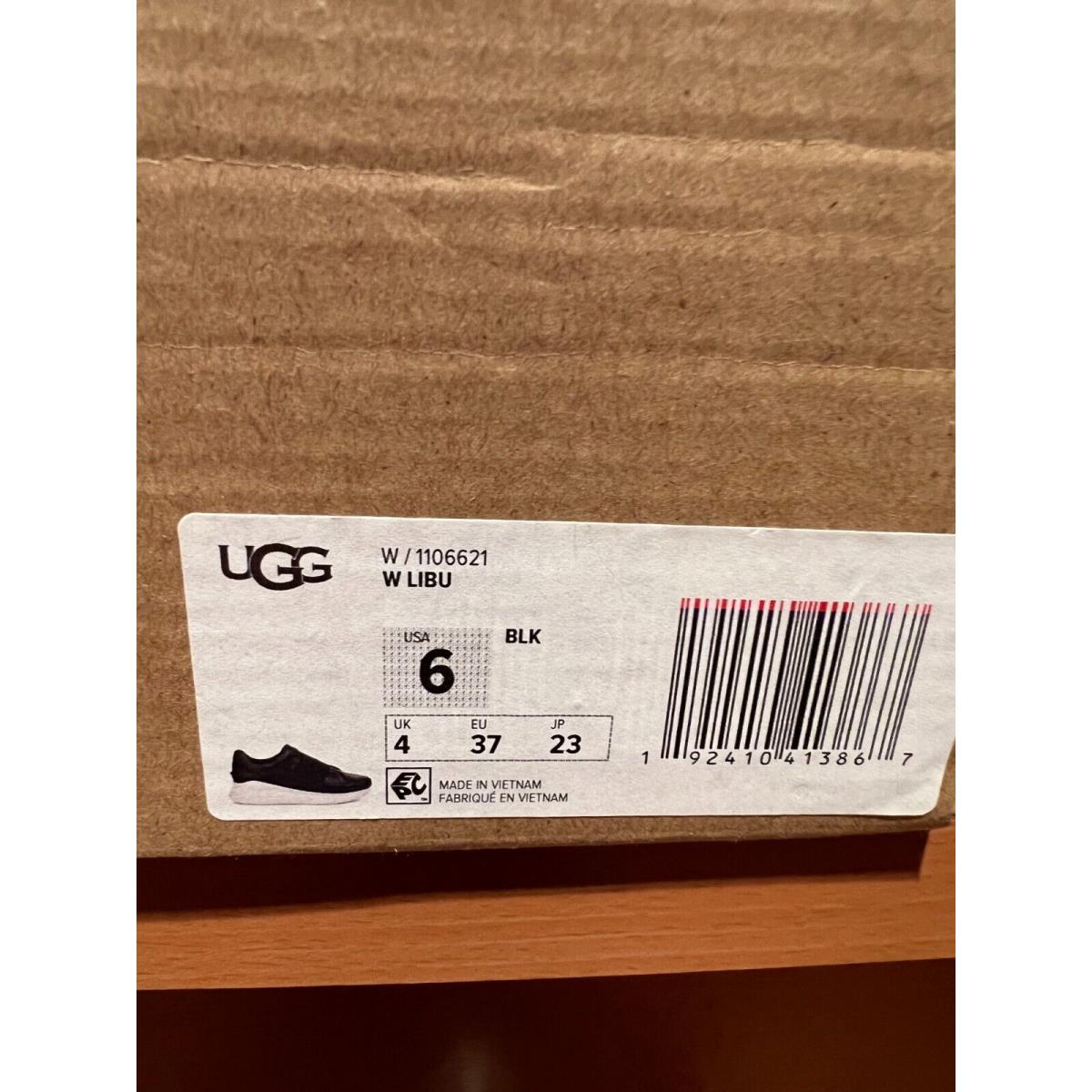 Ugg Libu Black 1106621 Low Top Leather Sinkers