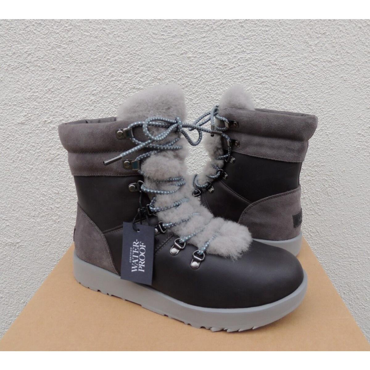 Ugg Viki Metal Leather Sheepskin Waterproof Winter Boots US 6.5/ Eur 37.5