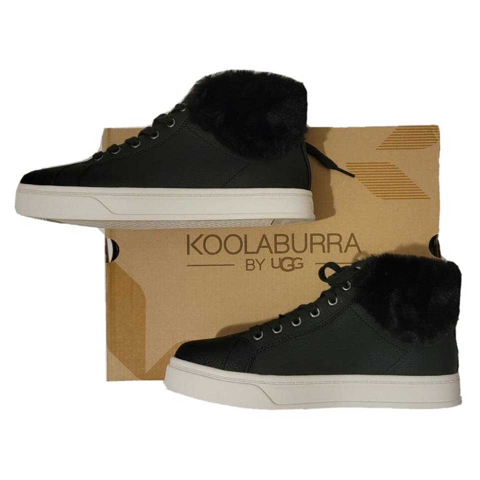 Koolaburra by Ugg Sundell Fuzz Chukka Women`s High-top Sneakers Black Size 8.5