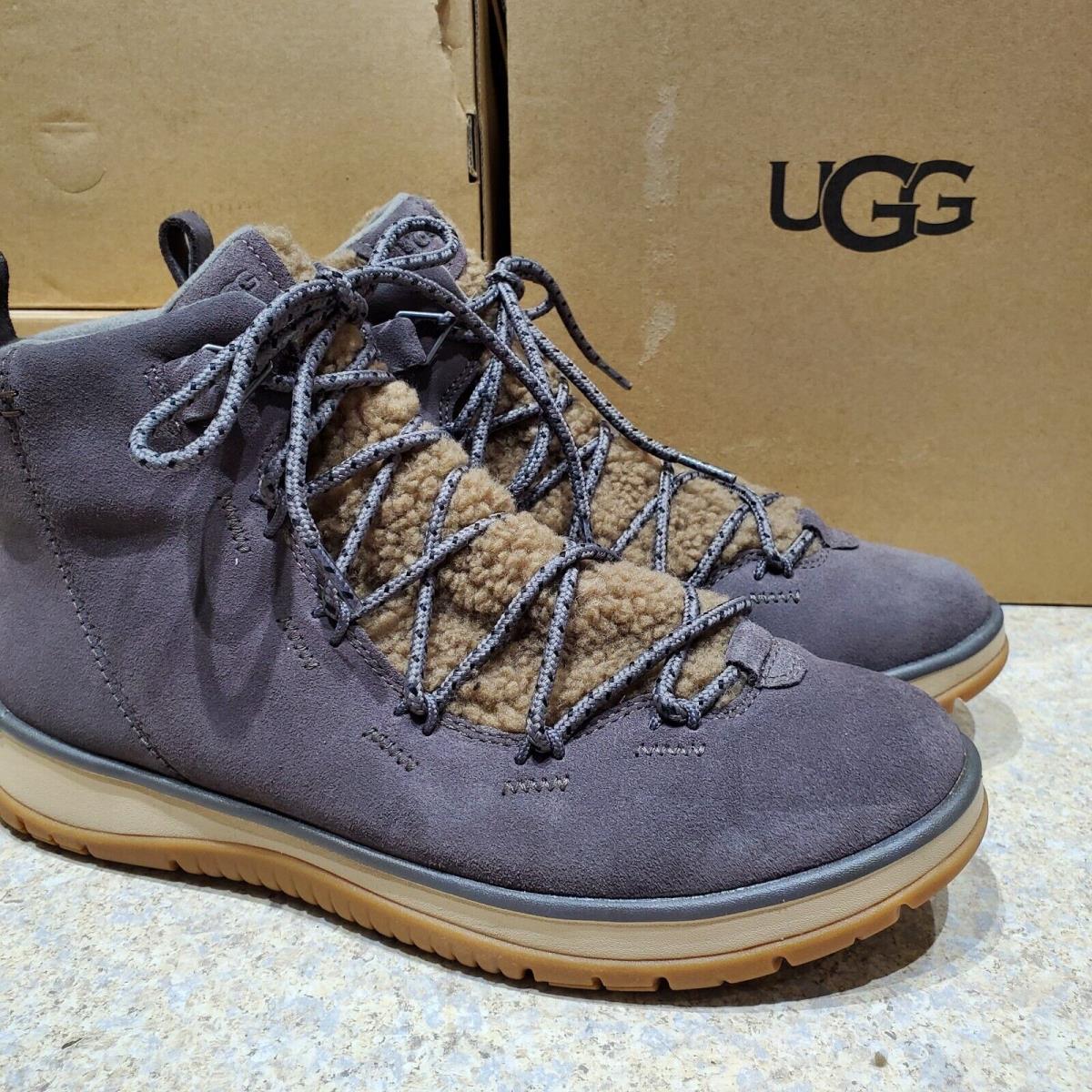 Womens Size 11 Thunder Cloud Ugg Lakesider Heritage Mid Sneaker Suede Boots