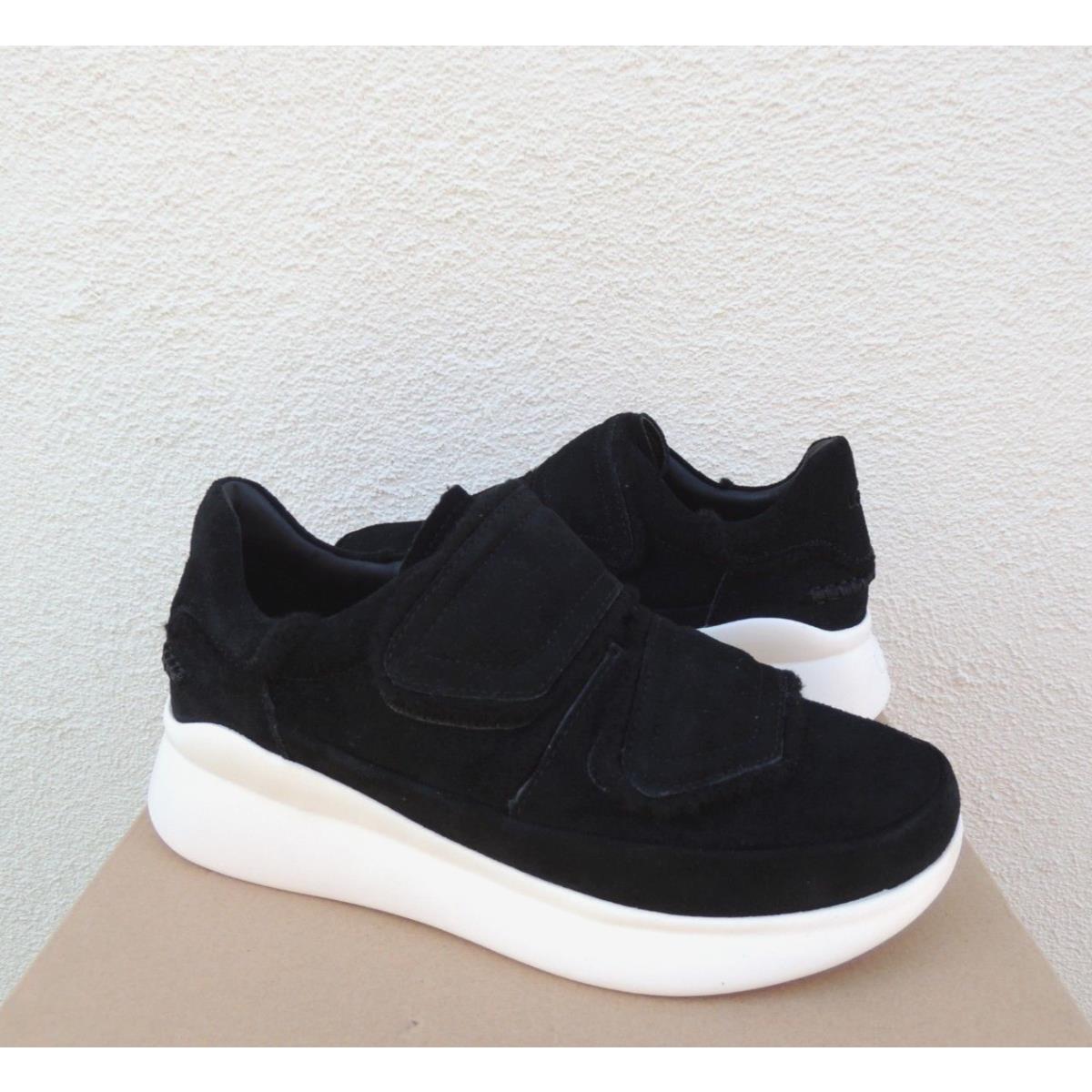 Ugg Ashby Spill Seam Black Suede Comfort Sneakers Women US 9.5/ Eur 40.5