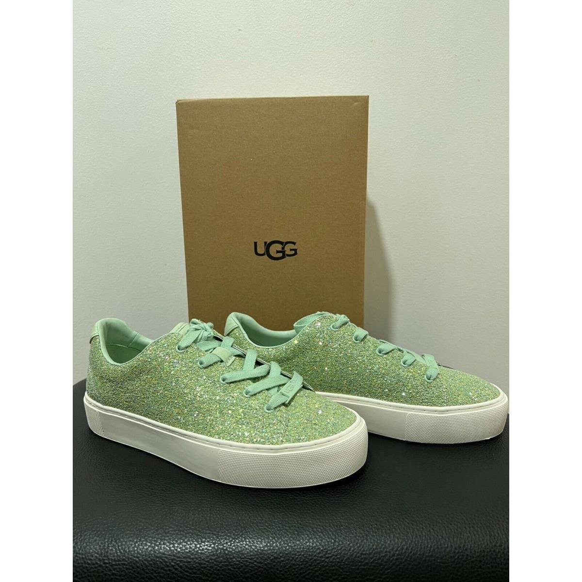 Ugg Zilo Chunky Glitter Sneaker Women`s Size 7.5 Light Green 1114872