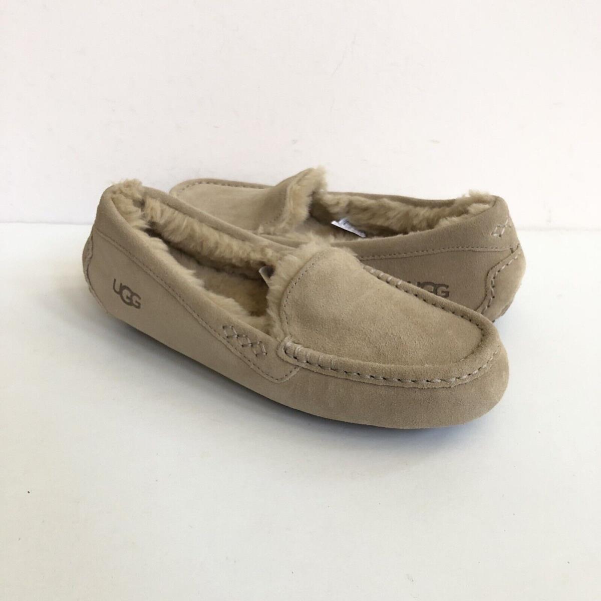 Ugg Ansley Mustard Seed Shearling Lined Moccasin Shoe US 8 / EU 39 / UK 6