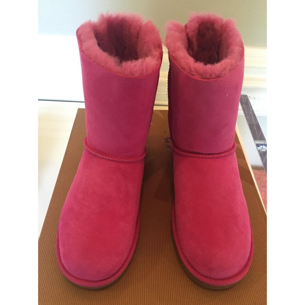 Ugg Australia Kid`s Bailey Bow Boots Raspberry Pink Size 6