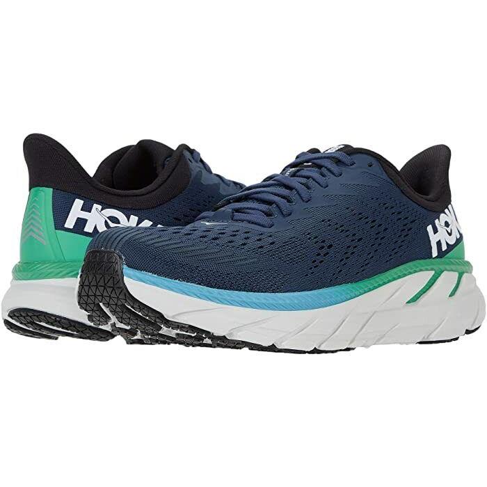 Hoka One One Clifton 7 Men`s Ocean Blue Road-running Sneakers US Size 14