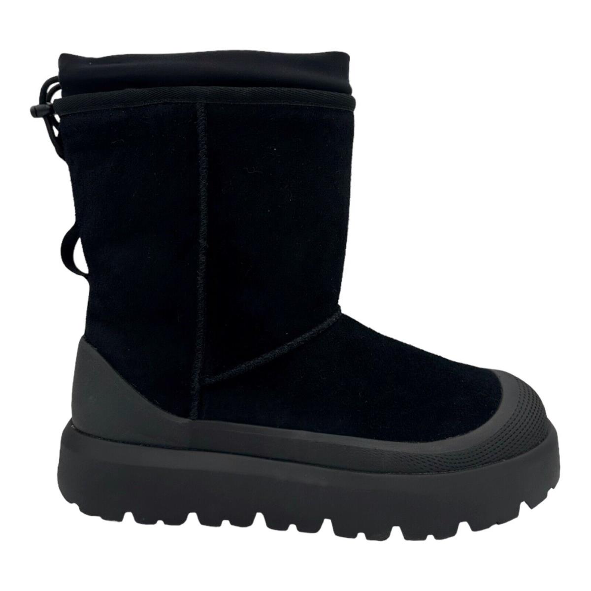 Ugg Classic Short Weather Hybrid Black Suede Men`s Boots Size US 8 - Black, Manufacturer: BLACK