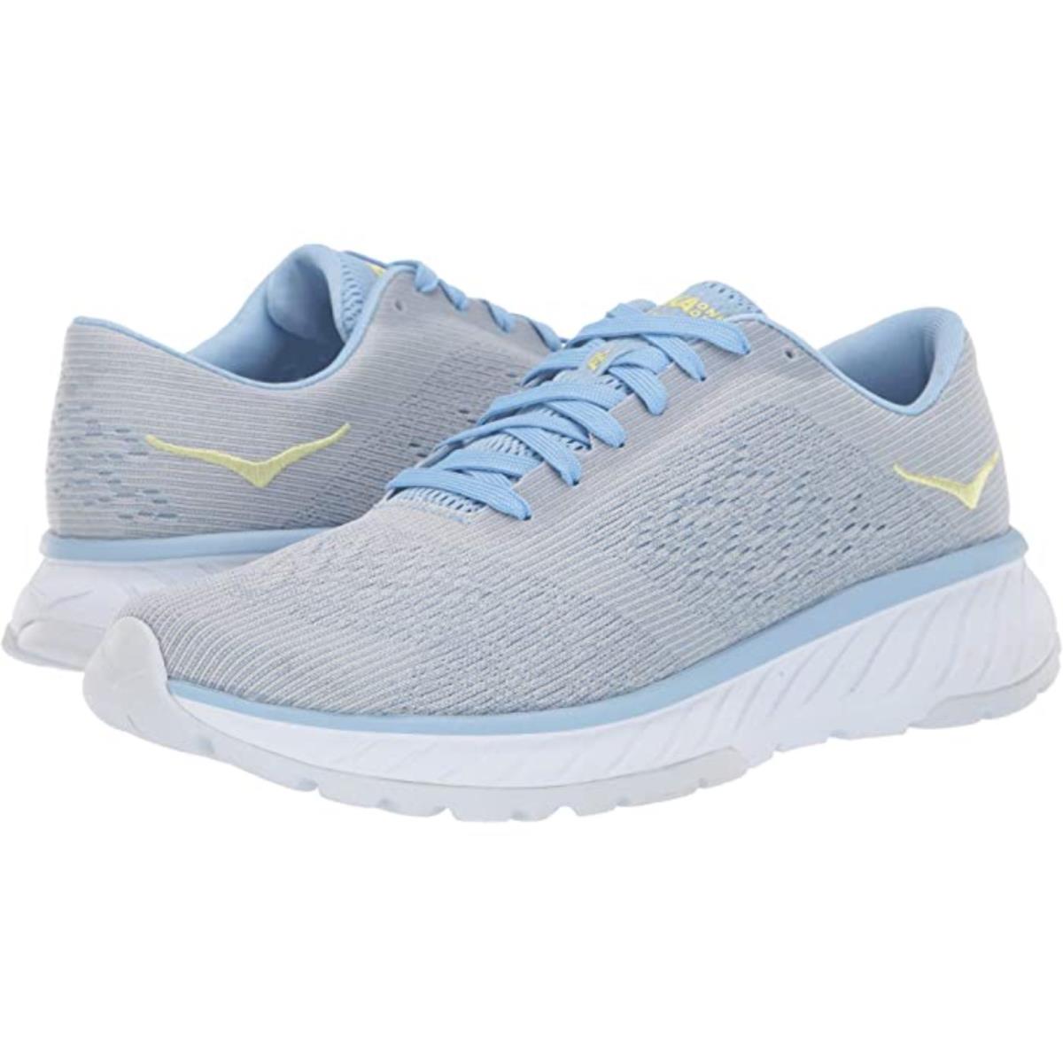 Hoka One One Cavu 2 Marl Lightweight Lace-up Road Sneakers Blue Air Mesh Sz 10.5 - Placid Blue / Plein Air