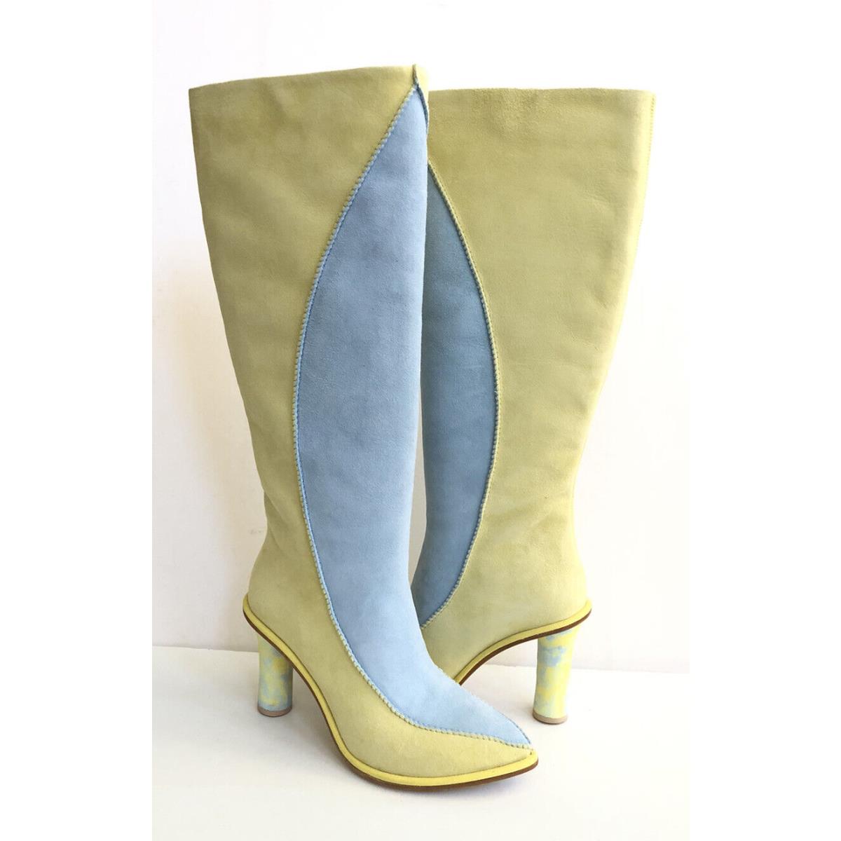 Ugg X Tschabalala Self Fatale Heel Yellow Teal Boots US 9 / EU 40 / UK 7