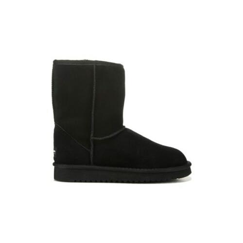 Koolaburra BY Ugg Koola Short Black Suede Sheepskin Women`s Boots Size US 9