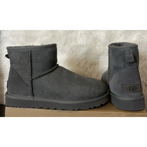 Ugg Classic Mini II Women`s Winter Ankle Boots Grey Size 8