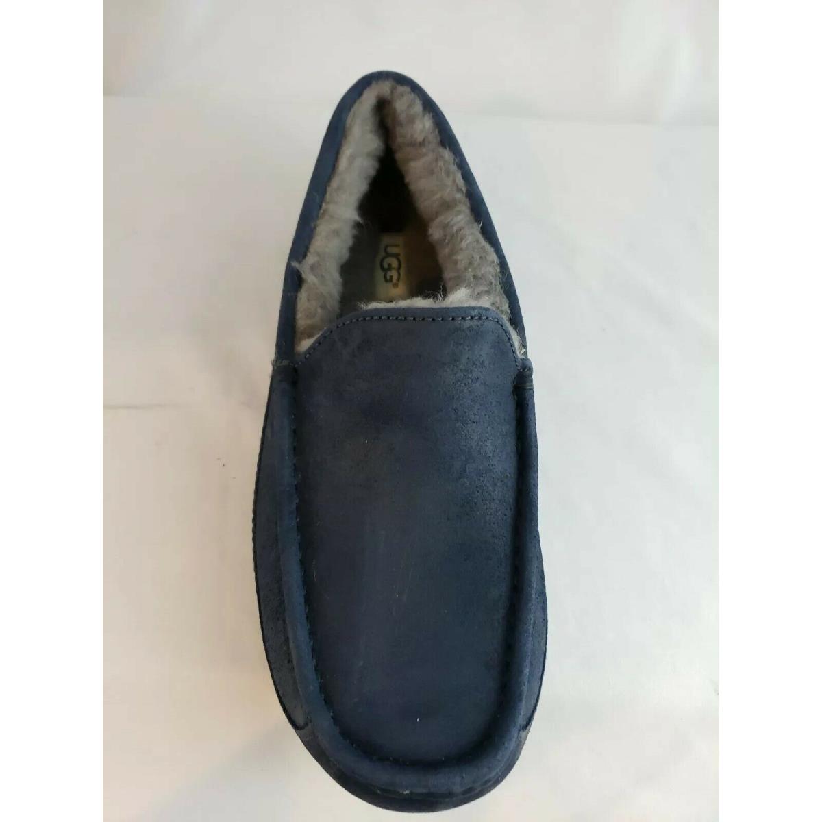 Ugg Ascot Men Slipper Suede Navy US 8 /uk 7 /eu 40.5 /jp 26 -new