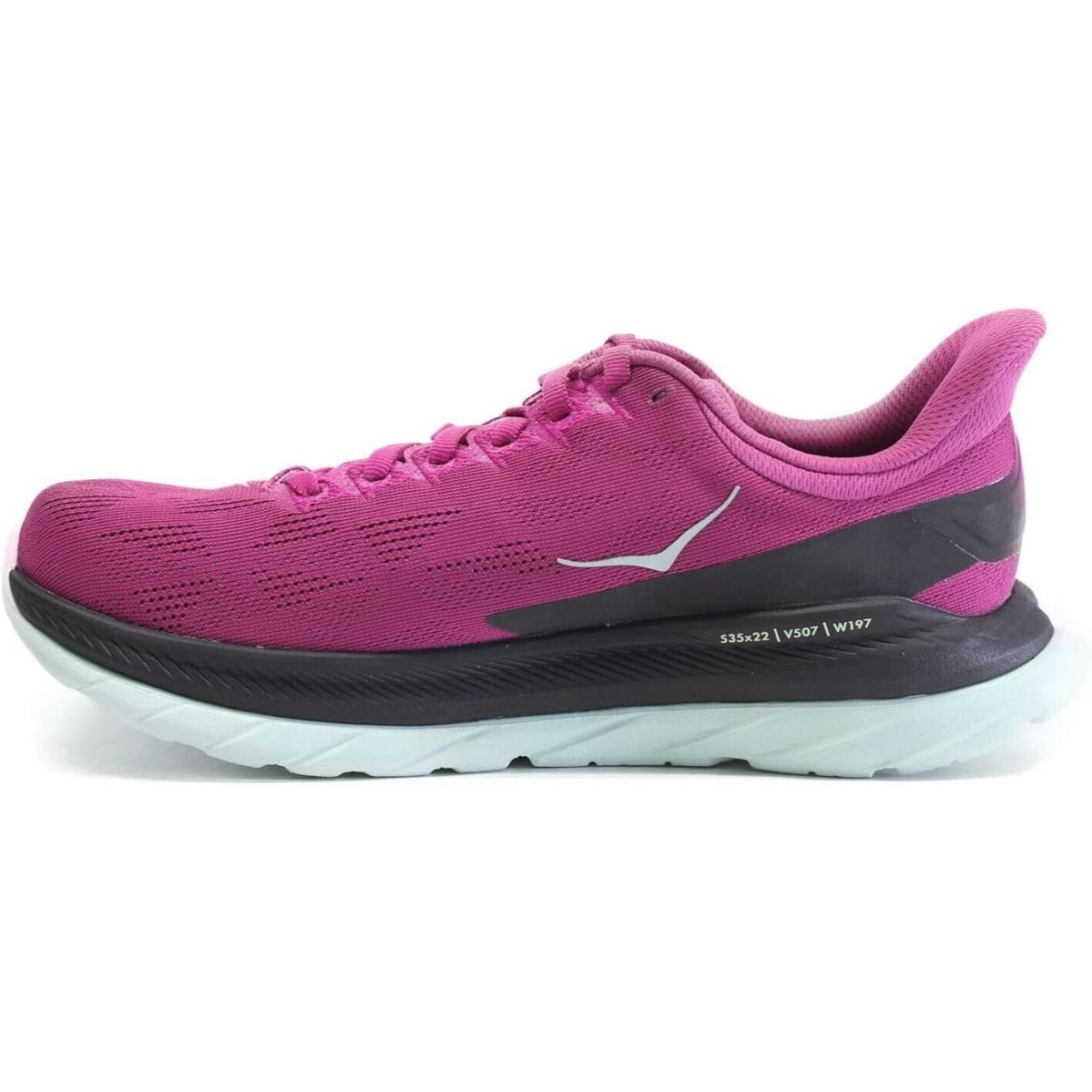 Hoka One One Womens Mach 4 Festval Fuchsia Black - Size 6 B - Pink