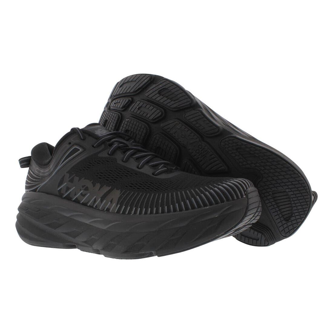 Hoka One One Bondi 7 Mens Shoes Size 12 Color: Black/black - Black, Main: Black