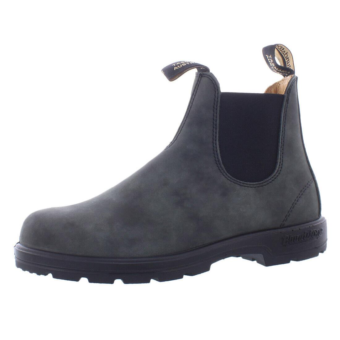 Blundstone 587 Chelsea Unisex Shoes - Rustic Black, Main: Black