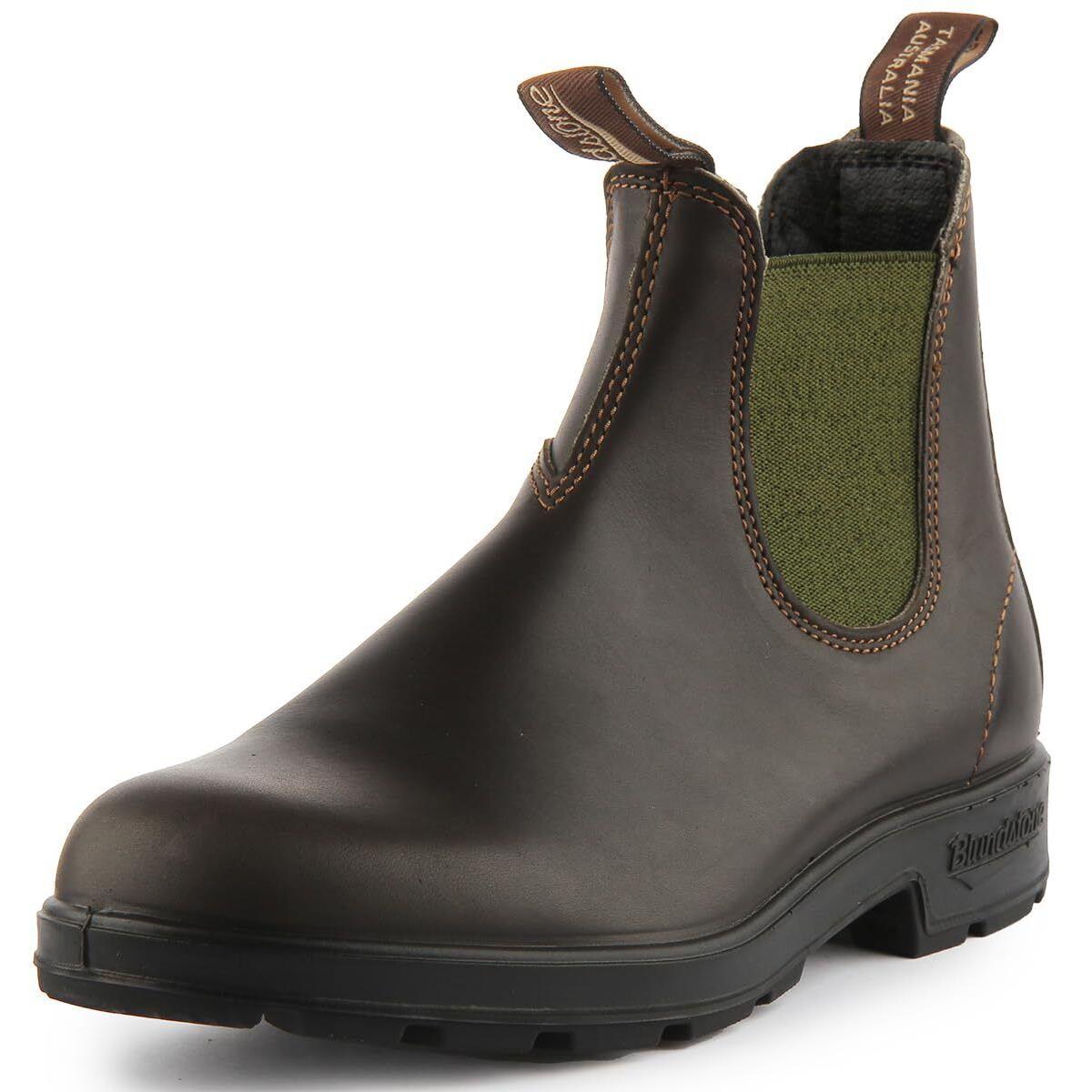 Blundstone Unisex 500 Series S Sz_7.5 Women/5.5 Men_stout Brown/olive - Stout Brown/Olive