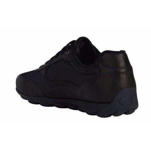 Geox Snake 2.0 Men`s Black Low-cut Metropolitan-style Sneaker U45GXC04311C9999