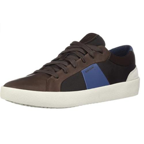 Geox Men`s U Warley B Low Top Sneakers Brown/blue