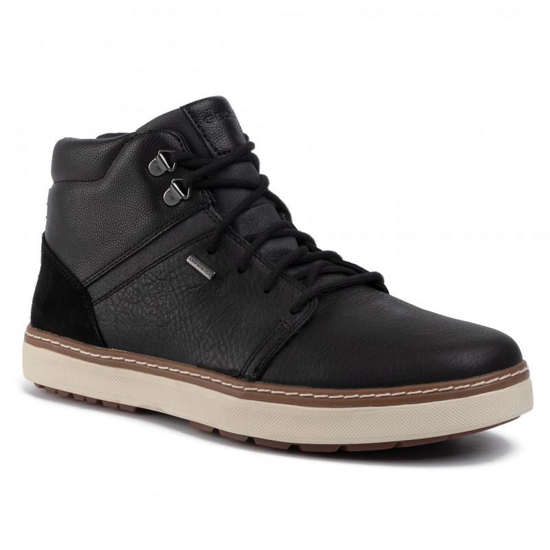 Geox Men`s U Mattias Babx C High Top Boot Sneakers Black