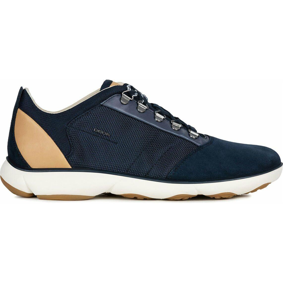 Geox Men`s Nebula Navy Suede/mesh Sneakers U92D7A_01122_C4002