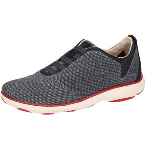 Geox Men`s U Nebula F Low Top Sneakers Color Options Navy/Red