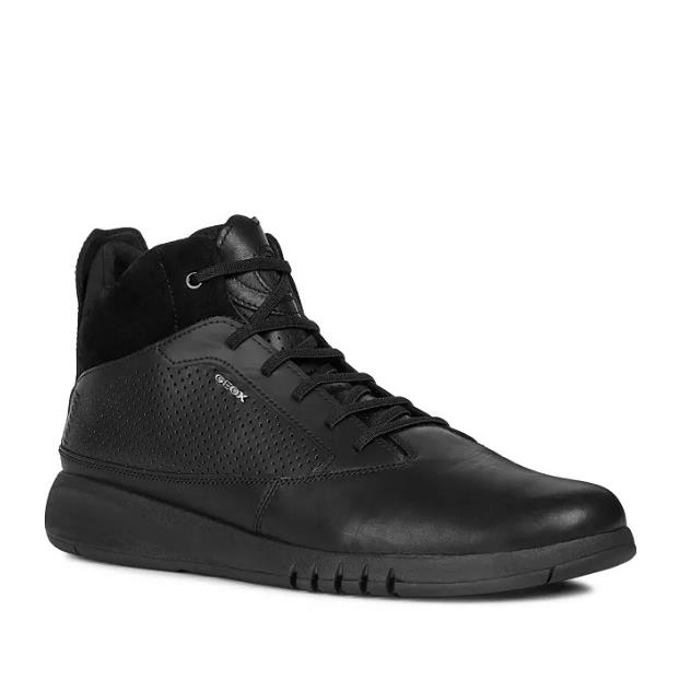 Geox Men`s U Aerantis A High Top Sneakers Black