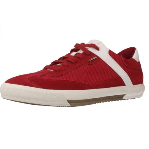 Geox Men`s U Kaven B Low Top Sneakers Red