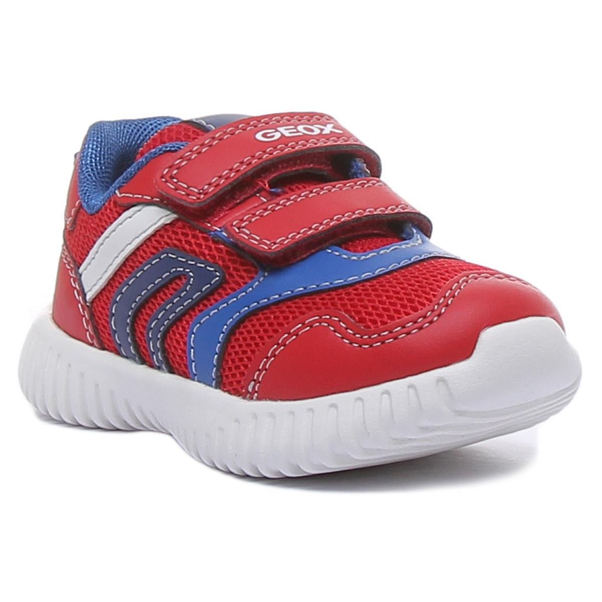 Geox B Waviness B.a Double Strap Soft Cushoining In Red Size US 1 - 13