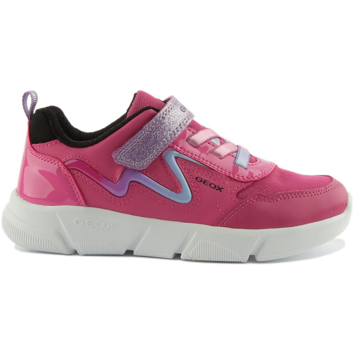 Geox J Aril Girls Single Strap Light Up Sneakers In Pink Size US 8C - 13C