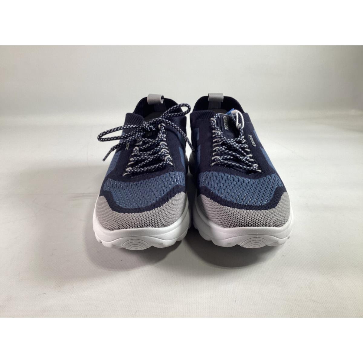 Mens Geox Sterrato Navy Grey Mesh Nbk Casual Sneakers