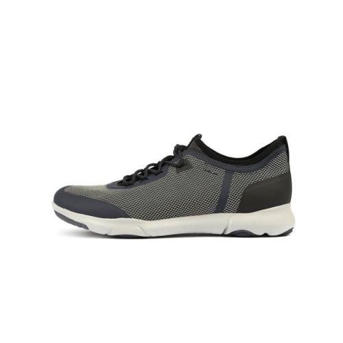 Geox Men`s U Nebula X A Low Top Sneakers Color Options - Text Navy/Yellow