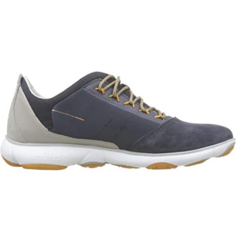Geox Men`s U Nebula C Low Top Sneakers Color Options - Blue/Rock