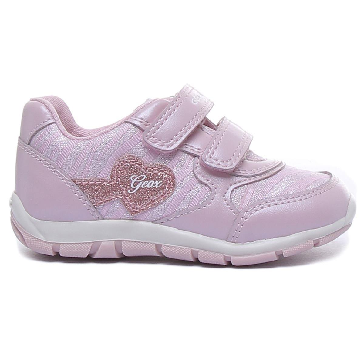 Geox B Shaax Infant Girls Two Straps Flexible Sneakers In Pink Size US 4 - 10