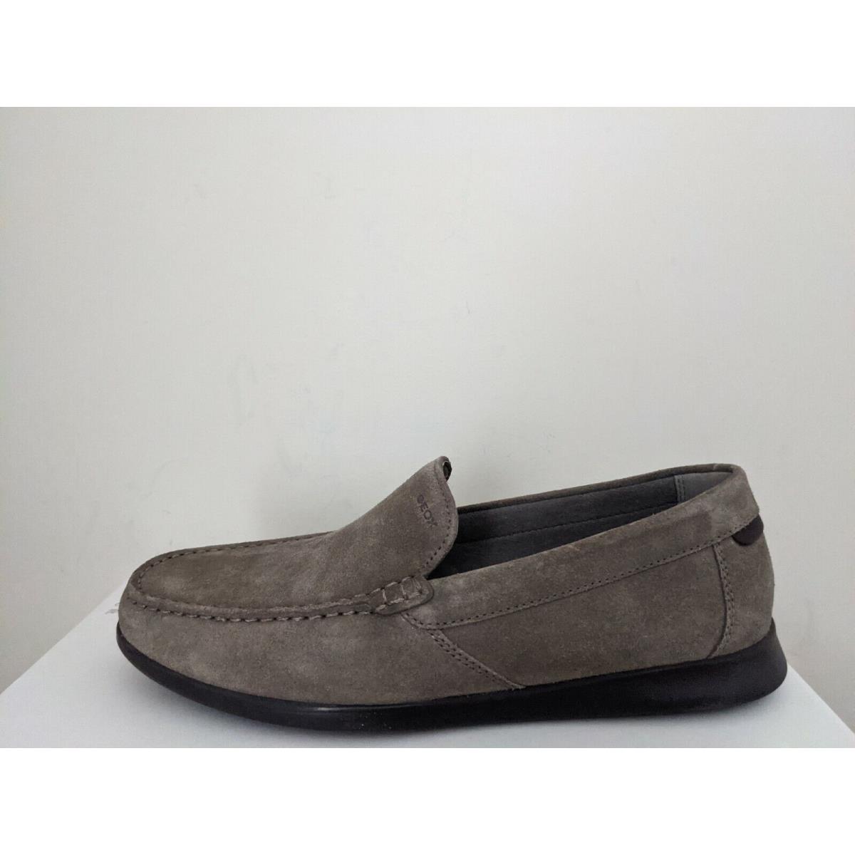 Geox Respira Men`s U Sile A Suede Driving Moc Loafer Size 12