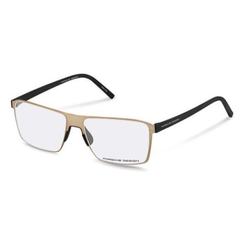 Porsche Design P8309 C Eyewear Optical Frame Brushed Gold Square