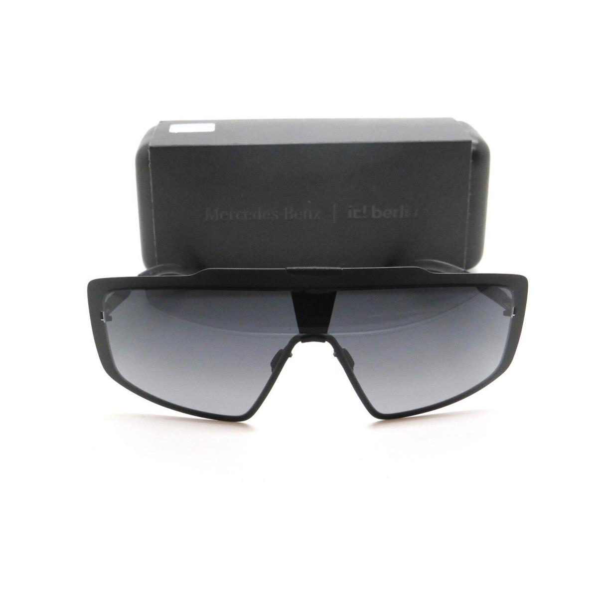 IC Berlin Mercedes Benz MB Shield 03 Matte Black/grey Gradient Sunglasses
