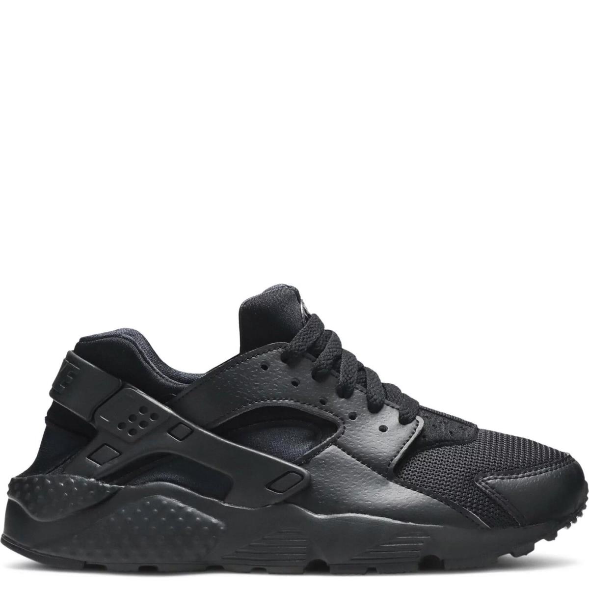 654275-016 Youth Nike Air Huarache Run GS `triple Black` - Black