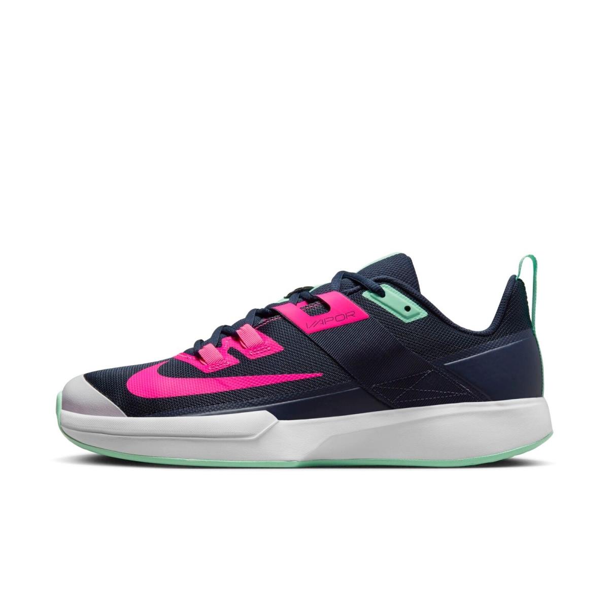 DC3432-402 Mens Nike Vapor Lite HC `obsidian Hyper Pink` - Obsidian/Green Glow/White/Hyper Pink