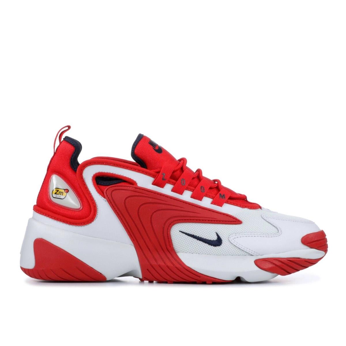 Men`s Nike Zoom 2K University Red Athletic Fashion Casual Sneakers AO0269 102