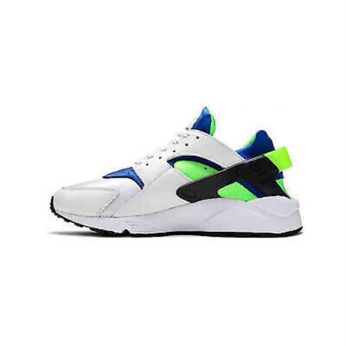 Nike Men`s Air Huarache Scream Green DD1068-100 White/blue/green SZ 5-15 - White/Scream Green/Royal Blue/Black