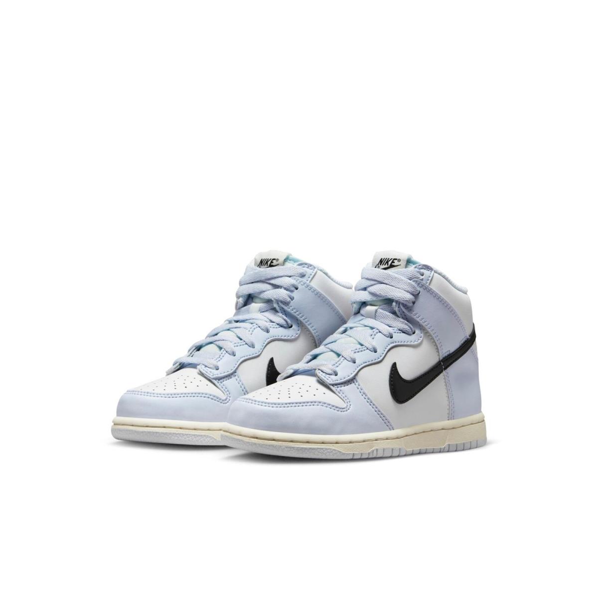 DD2314-110 Preschool Nike Dunk High `football Grey Black PS ` - Summit White/Black/Coconut Milk/Football Grey