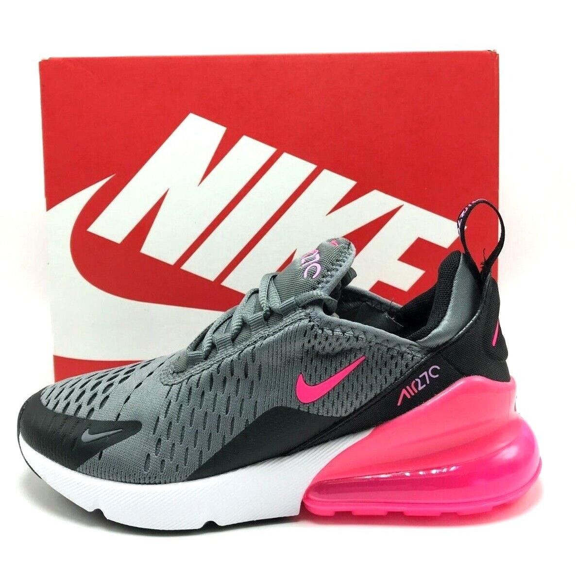 Youth Grade-school Nike Air Max 270 J GS Smoke Grey / Pink 943345 031