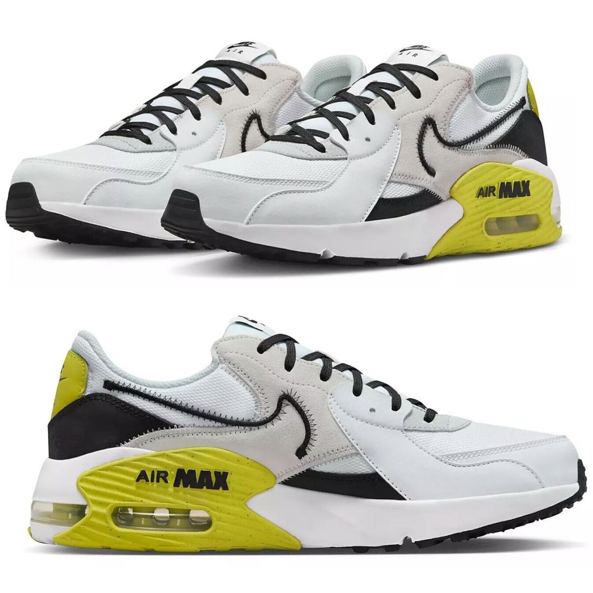 Nike Air Max Excee Leather Mesh Athletic Sneakers Mens White All Sizes