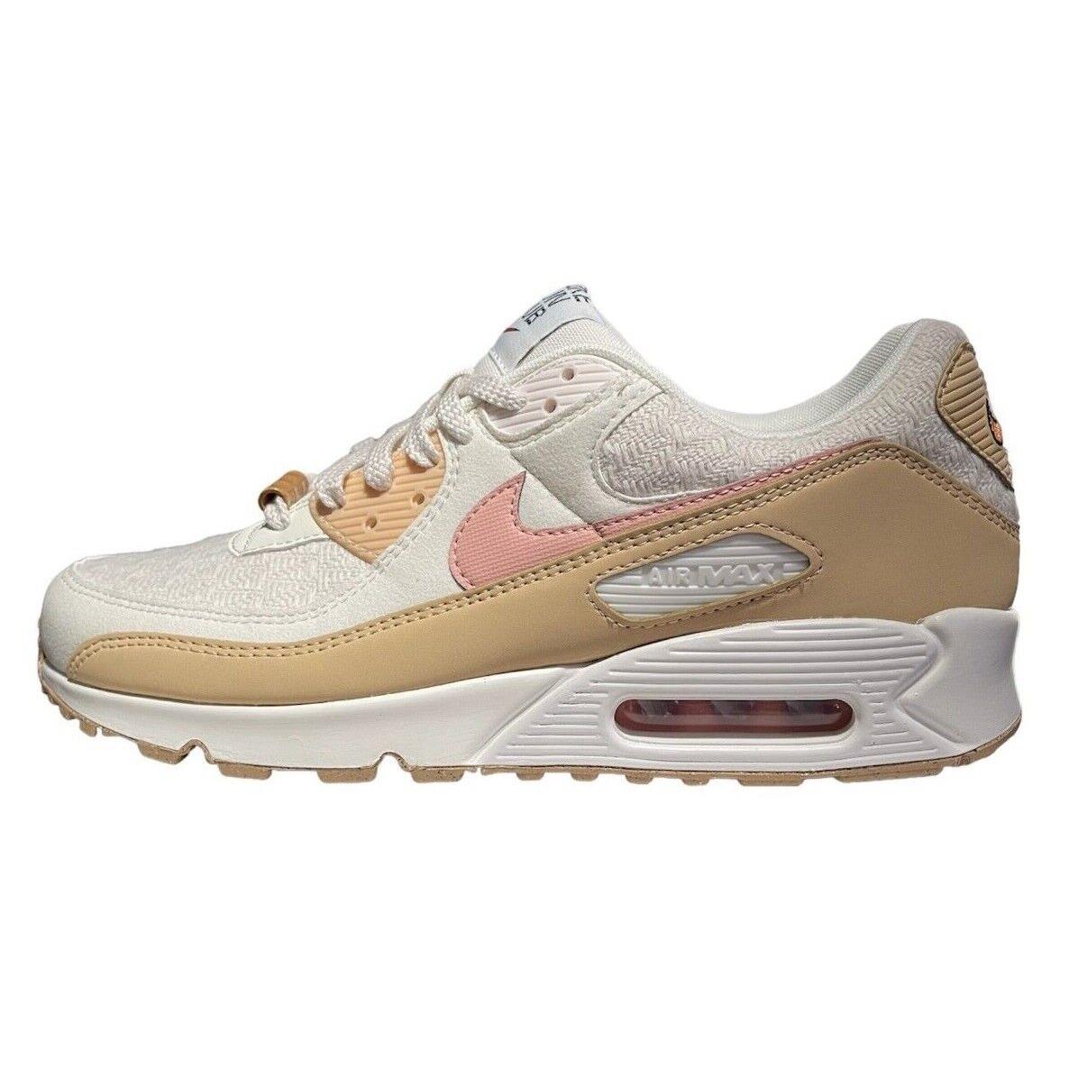 Nike Women`s Air Max 90 SE DJ9997 101 Fashion Sneaker 11.5 12 Size - Sail/Arctic Orange/Phantom