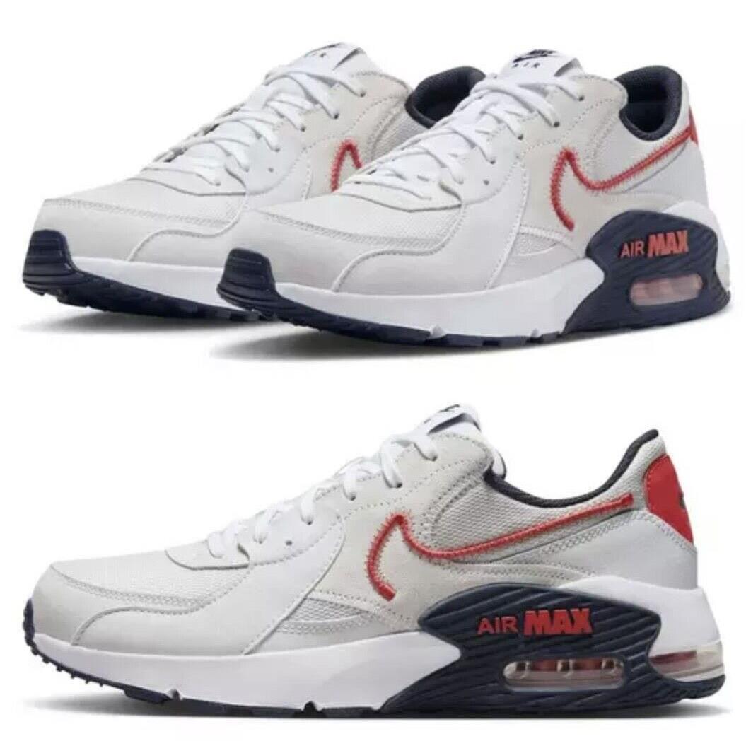Nike Air Max Excee Leather Mesh Denver Athletic Sneakers Mens Gray All Sizes