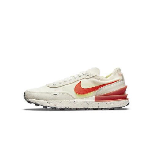 Women`s Nike Waffle One Crater Pale Ivory/orange-light Bone DJ9640 101 - Pale Ivory/Orange-Light Bone