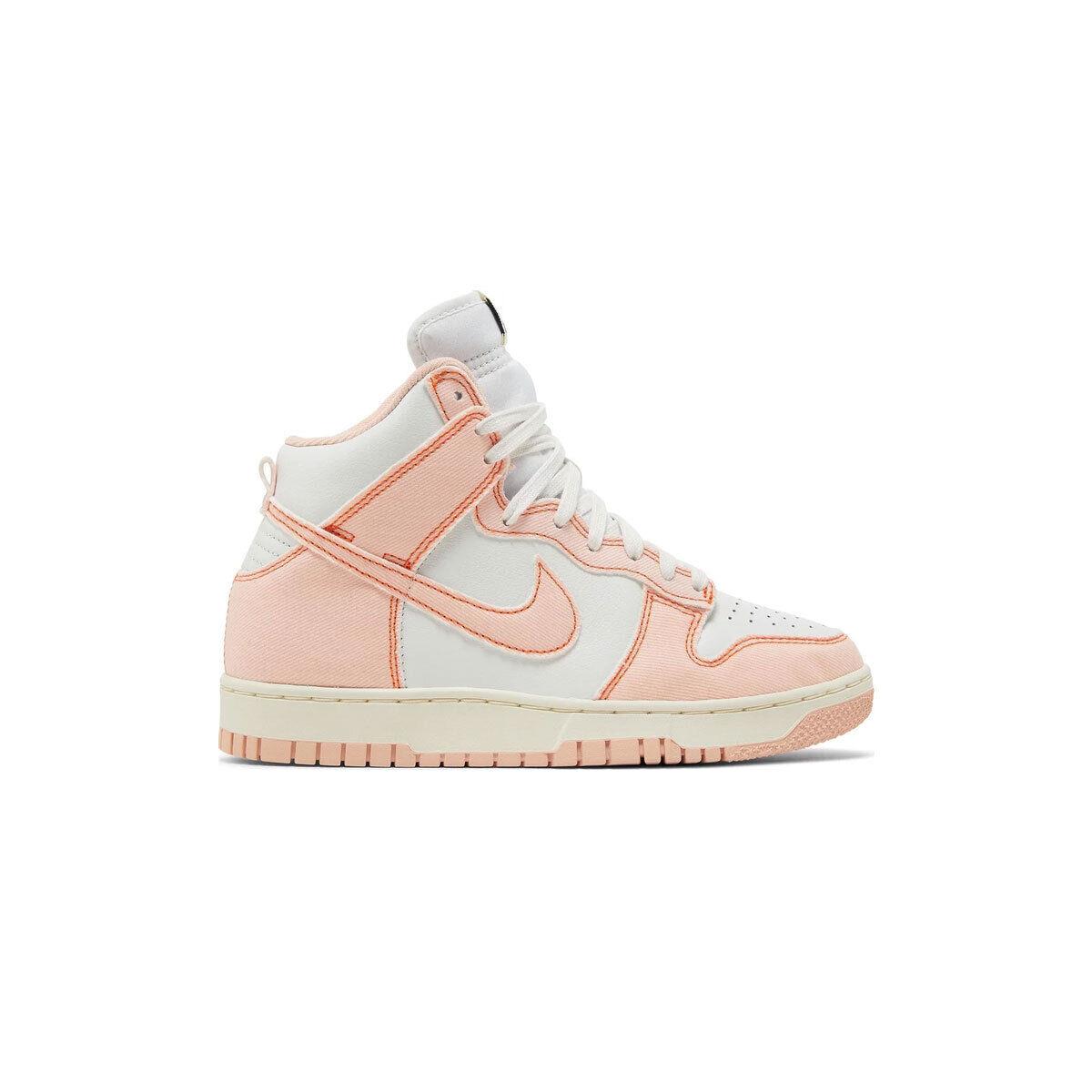 Nike Women`s Dunk High 1985 DV1143-800 White/arctic Orange/sail SZ 4-15 - White/Arctic Orange/Sail