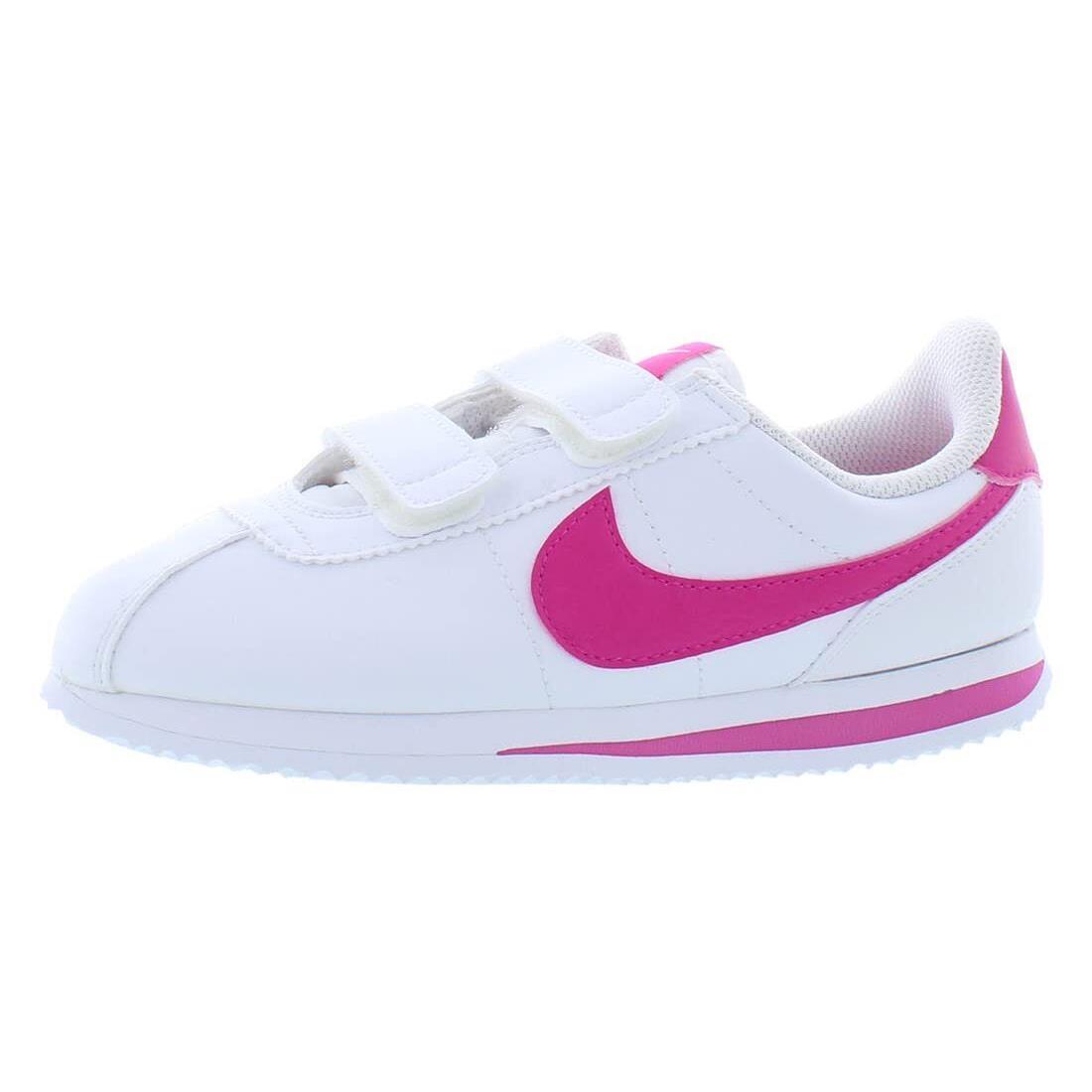 Nike Boys Pre School Nike Cortez Basic Sl_white/pink Prime 904767-109-SIZE 3