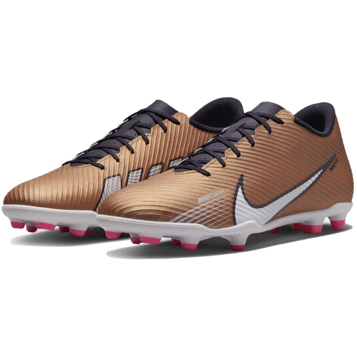 8.5 - Nike Men`s Mercurial Vapor 15 Club MG `generation Pack` Cleats DR5953-810 - Gold