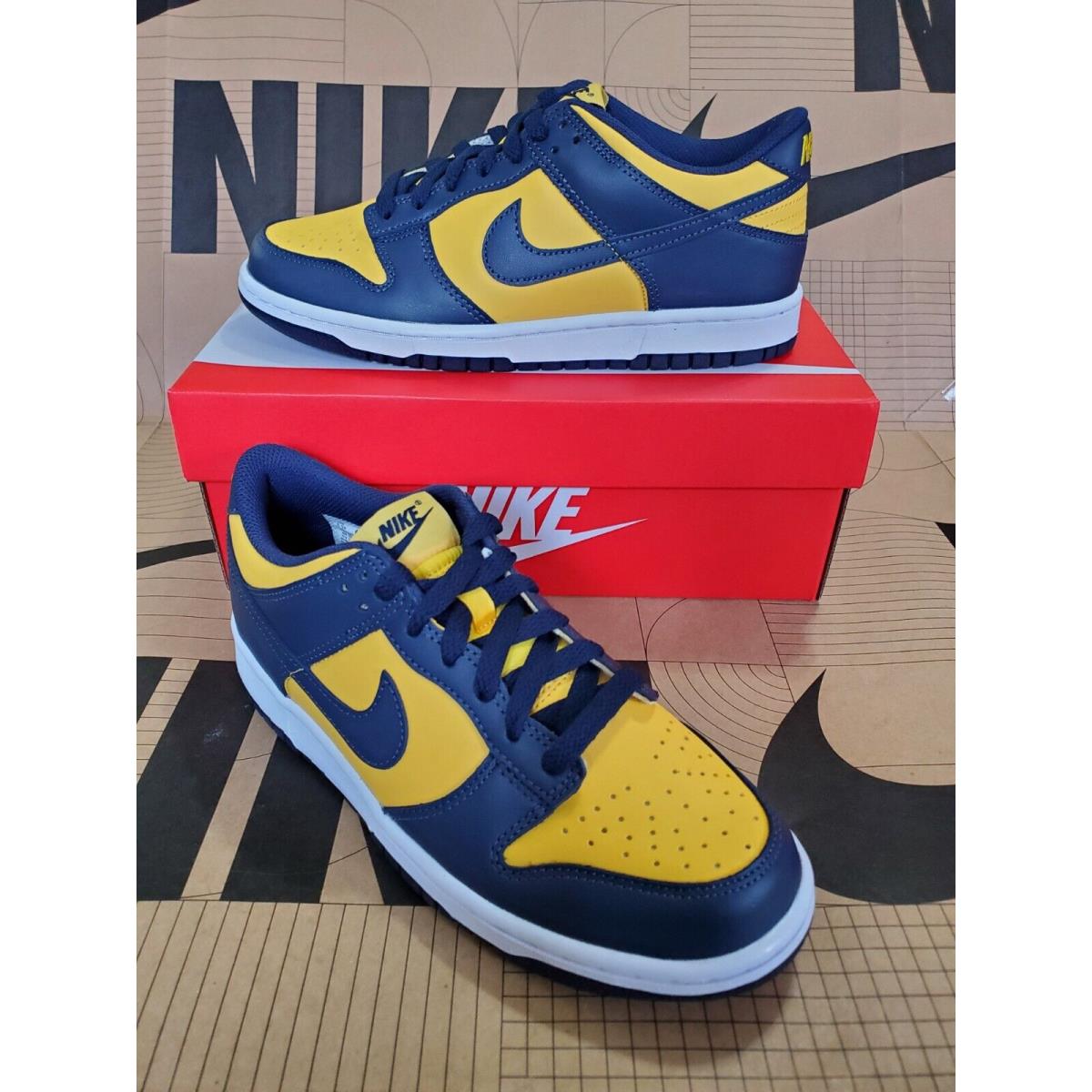 Nike Dunk Low Michigan Midnight Navy CW1590-700 Size 6.5Y Women s Size 8 - Multicolor